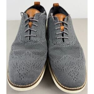 Cole Haan Zerogrand Mens Size 9.5 Gray White Casual Wingtip Oxford Shoes